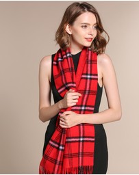 Ozwear Connection Uggs - Ugg 100% Australian Merino Wool Reversible Scarf Red