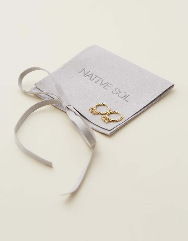 Native Sol - Sage Diamond Earrings