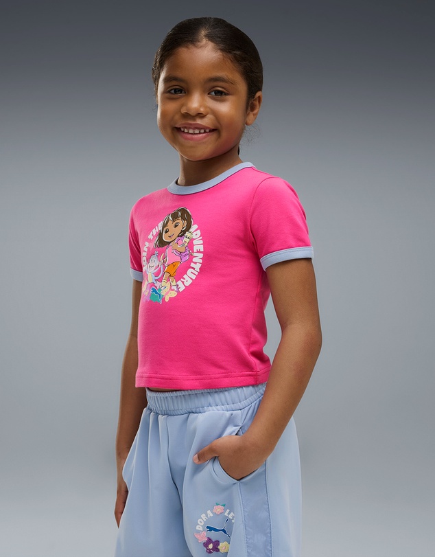 Puma - x DORA THE EXPLORER Slim Ringer Tee - Girls