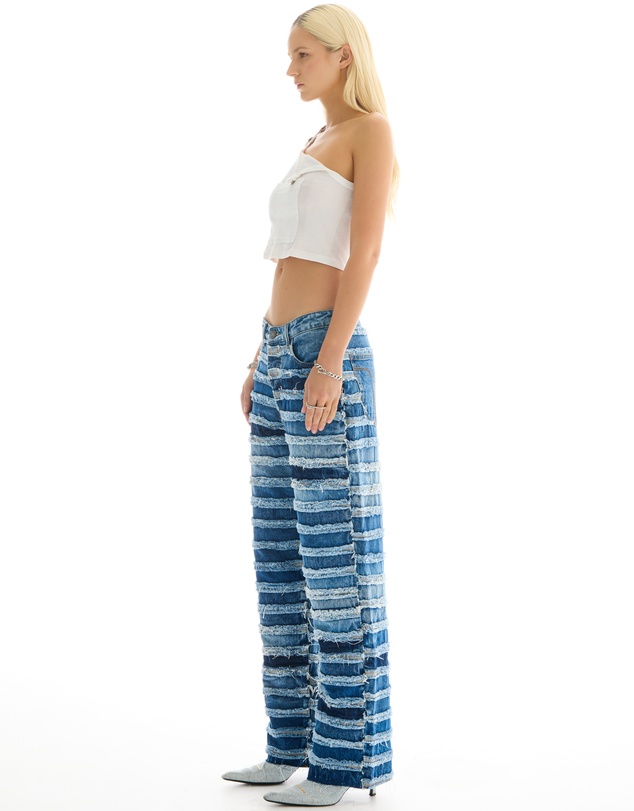 THE TALES - The Tales Reworked Panelled Denim Jeans