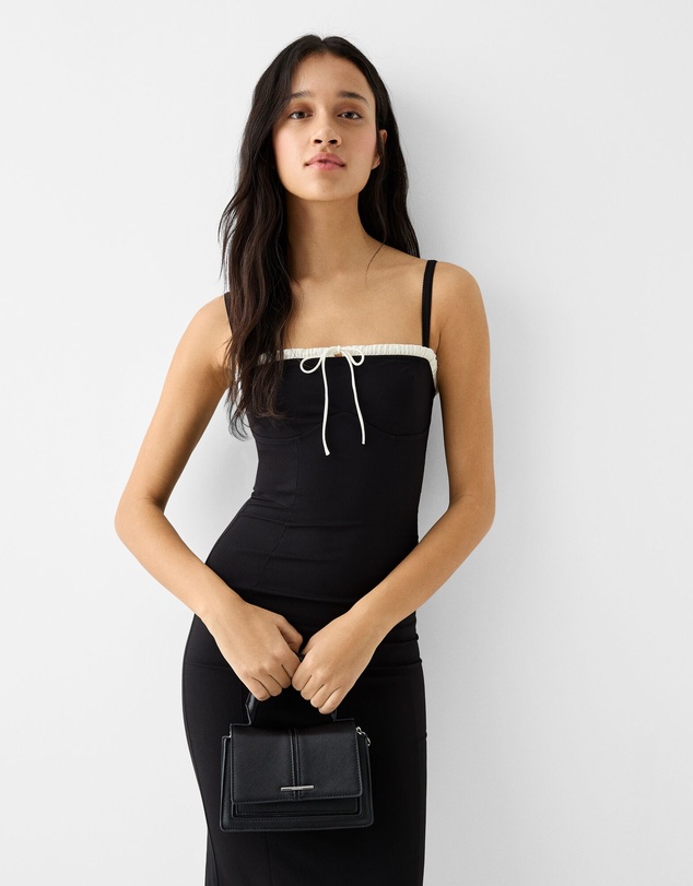 Bershka - Saffiano Crossbody Bag