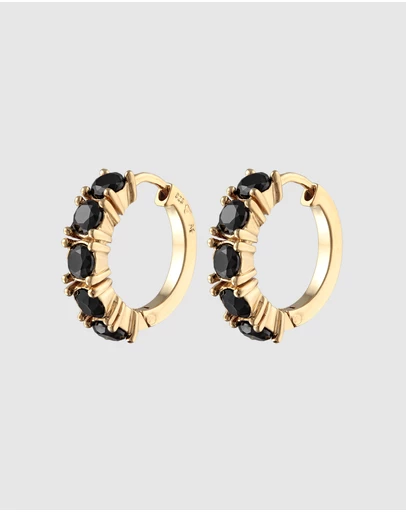 Elli Jewelry - Hoop Earrings in Gold-Plated 925 Silver