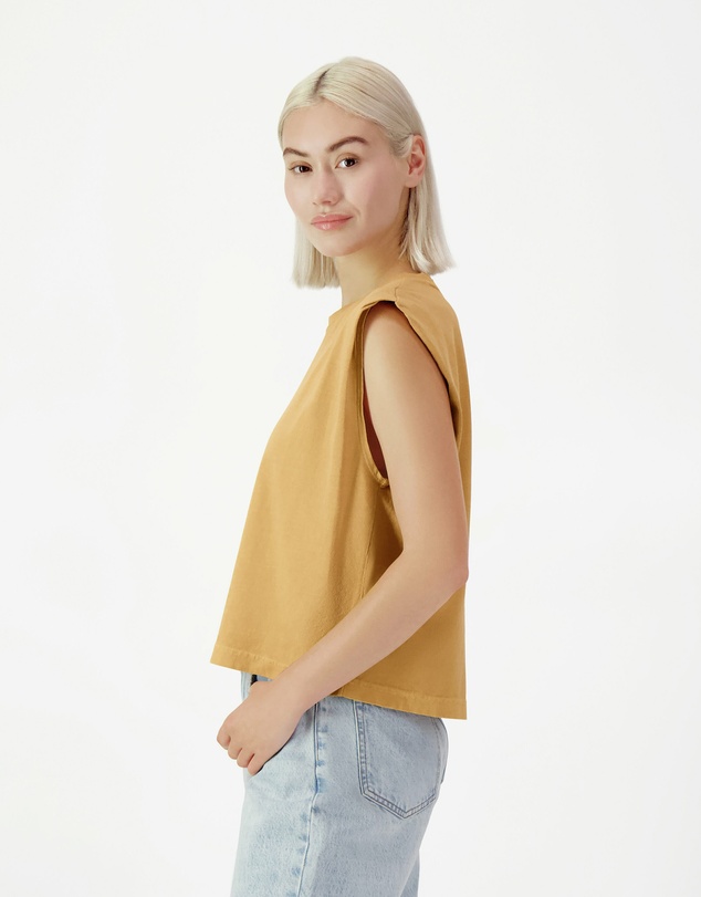 American Apparel - Heavyweight Garment Dyed Women's Muscle T-Shirt