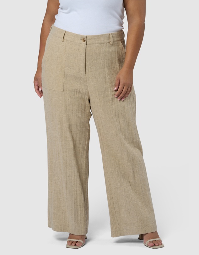 Something 4 Olivia - Lila Linen Wide Leg Pant