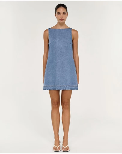 Staple the Label - Talia Chambray Mini Dress