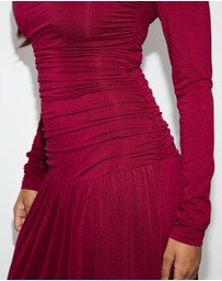 Dazie - She's All That LS Jersey Maxi Dress
