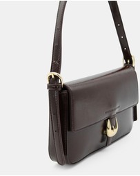 Morgan & Taylor - Faith Shoulder Handbag in Chocolate Brown