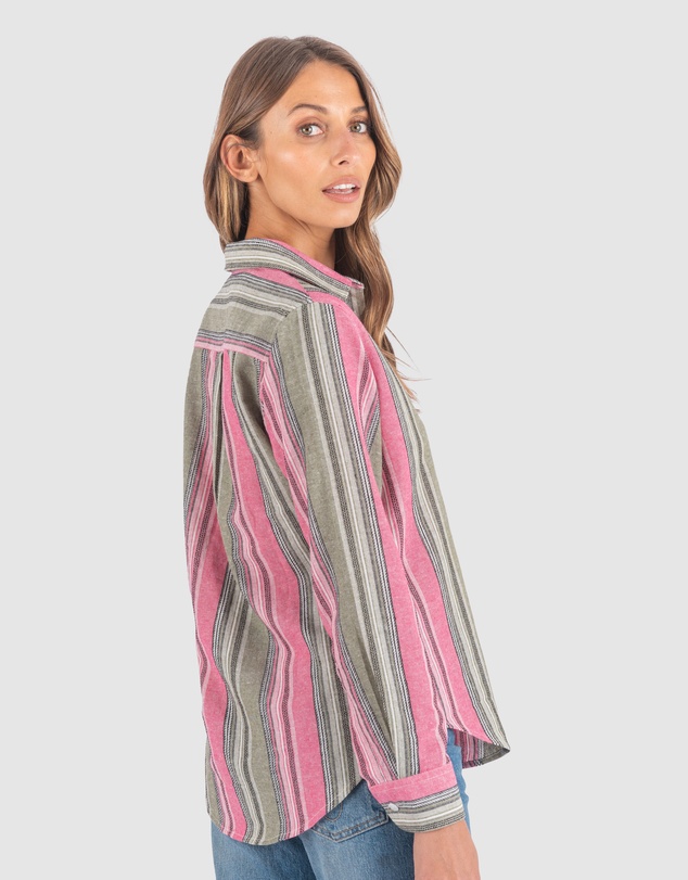 CAMIXA - IRIS Stripes Linen Shirt