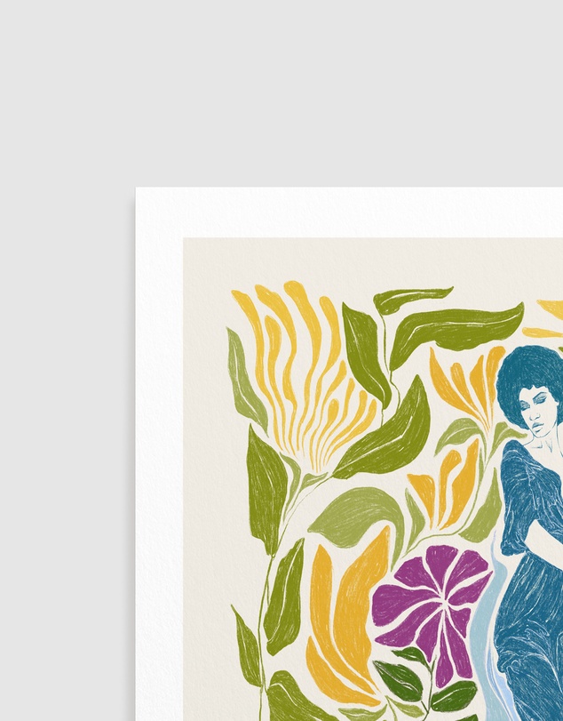 Olive et Oriel - Aquarius - Illustrated Star Sign Art Print