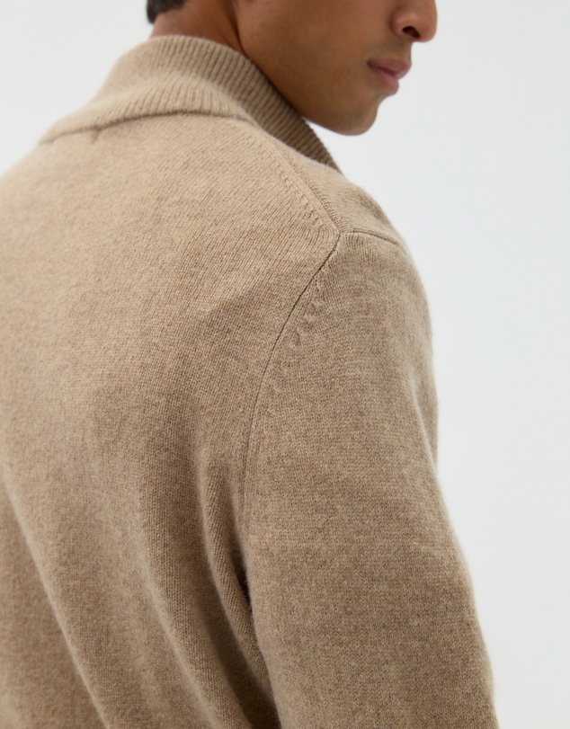 AERE - Merino Wool Quarter Zip Sweater