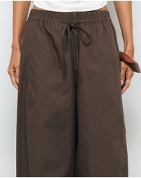 AERE - Organic Cotton Barrel Leg Pants
