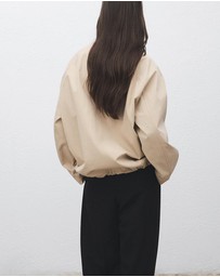 M.N.G - Cotton Jacket With Corduroy Collar