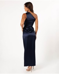 Petal & Pup - Nadia One Shoulder Maxi Dress - Navy