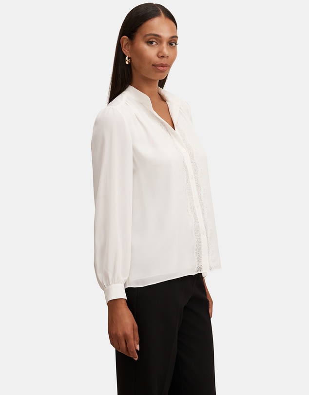 Forever New - Poppy Lace Trim Blouse