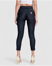 GUESS - Eco High-Rise Shape Up Capri Jeans in Dark Wash