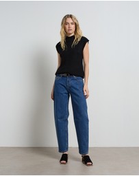 DRICOPER DENIM - Chloe Mid Rise Barrel Jeans