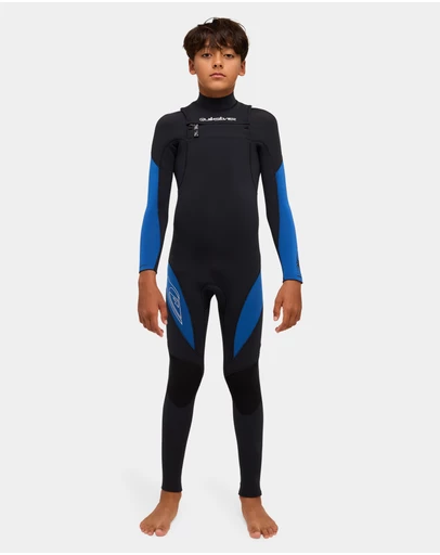 Quiksilver - Boys 8 to 16 4/3 Mercury Chest Zip Wetsuit