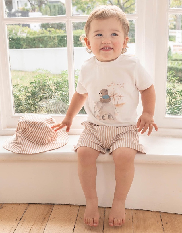 Bebe by Minihaha - Brady Organic Bear Tee - Babies