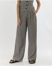 Amelius - Set Sail Linen Stripe Pant