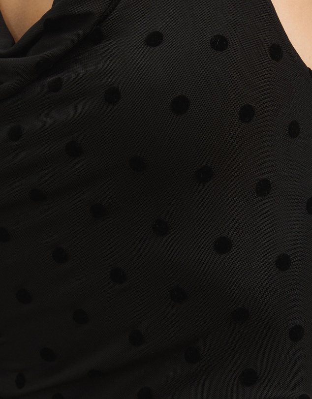 Atmos&Here - Aria Polka Dot Cowl Neck Top