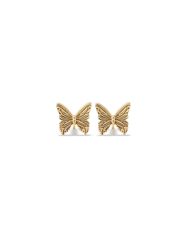 Michael Hill - Butterfly Stud Earrings in 10kt Yellow Gold