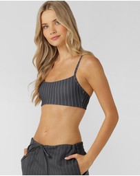 Lorna Jane - Effortless Pinstripe Sports Bra