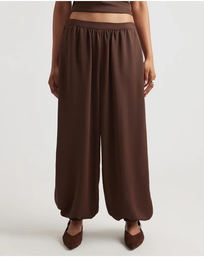Decjuba - Holly Satin Balloon Pants