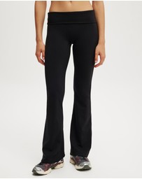 Cotton On Body Active - Ultra Soft Roll Over Flare Tights