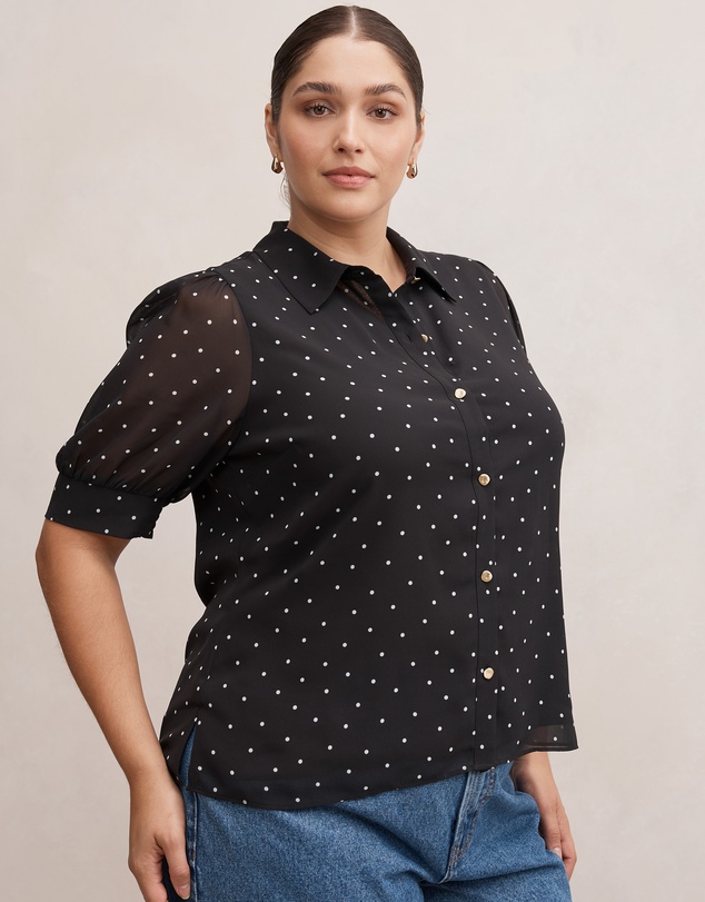 Forever New Curve - Faye Curve Short Sleeves Blouse