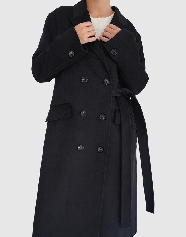 Belle & Bloom - Right There Side Tie Coat