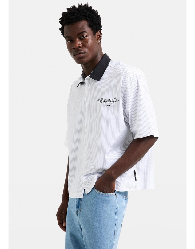 Black Noise White Rain - Baseline Short Sleeve Shirt