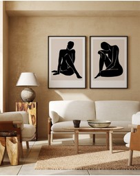 Olive et Oriel - Le Femme I Art Print