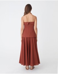 Forcast - Deb Cotton Strapless Tunic