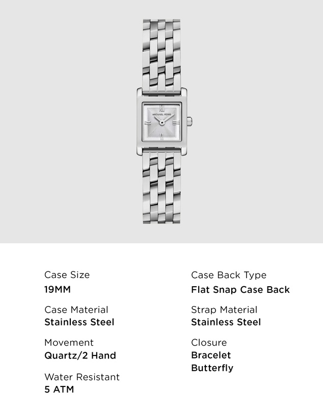 Michael Kors - Georgie Silver Tone Analogue Watch