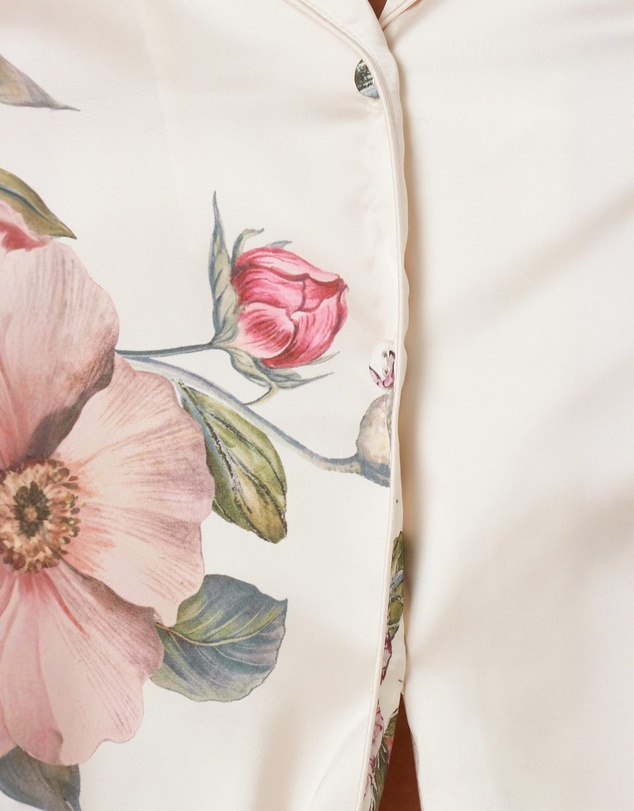 Gingerlilly - Ruby Floral Satin PJ set