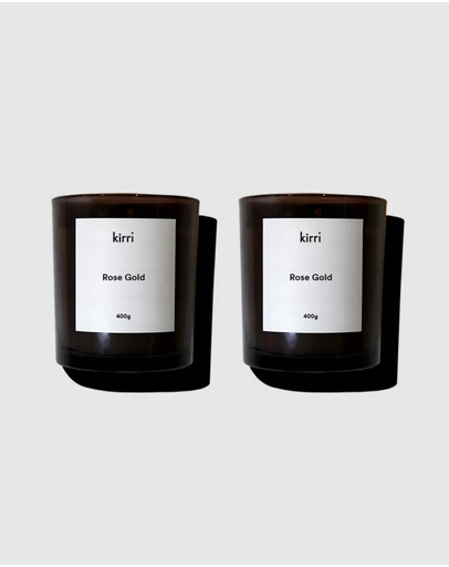 Kirri by Scent Australia Home - Rose Gold Candle (400g) Duo (Formerly Baccarat)