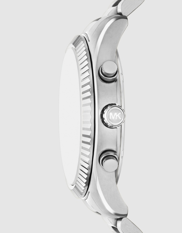 Michael Kors - Lexington Silver Tone Chronograph Watch