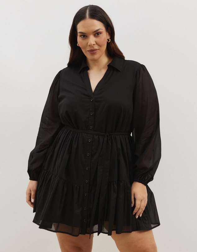 Atmos&Here Curvy - Ruby Tiered Mini Dress