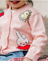 Kynd Baby - Miffy Knit Cardigan in Soft Pink