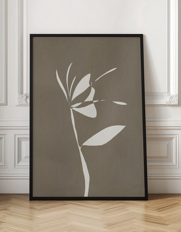 Olive et Oriel - Muted Petals No 6 by Shatha Al Dafai Art Print