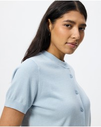 White By FTL - Ruby Short Sleeve Cardigan