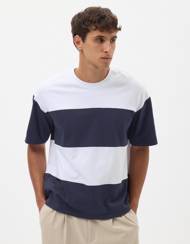 AERE - Block Stripe Tee
