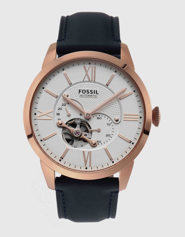 Fossil - Townsman Auto Blue Analogue Watch ME3171