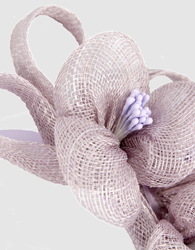 Max Alexander - Small Lilac Sinamay Flowers Fascinator