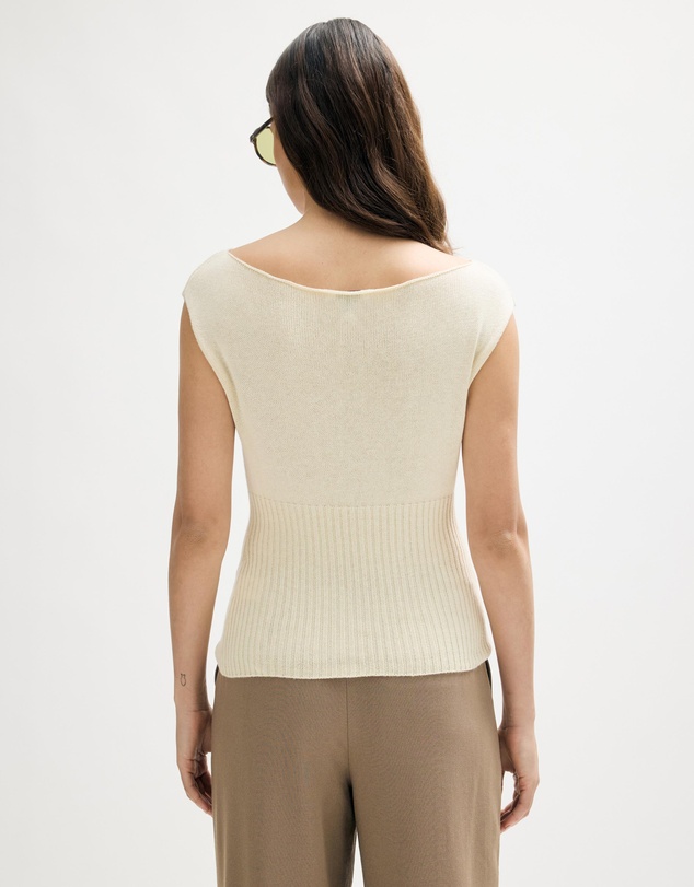 Minima Esenciales - Lilo Cotton Cashmere Blend Knit Top
