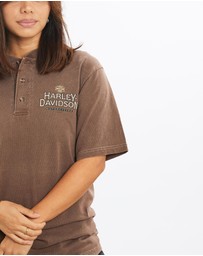 Vintage by The Real Deal - Pre Loved - Vintage Harley Davidson Henley Tee