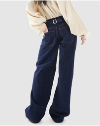 TOPSHOP - Cinch Low Rise Relaxed Jeans