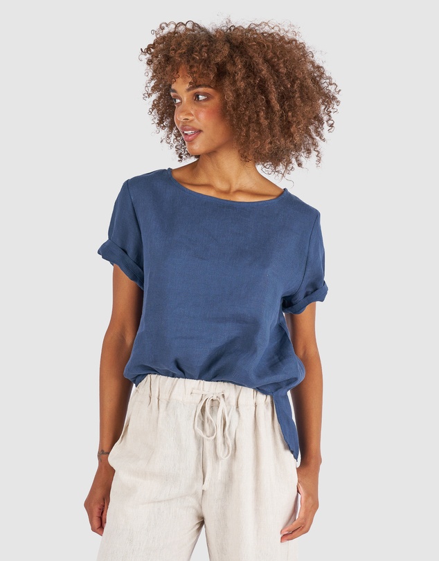 CAMIXA - Teena Linen T-shirt Top
