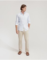 Oxford - Holloway Linen Blend Printed Shirt