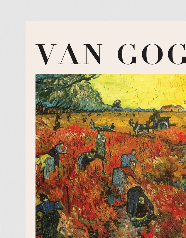 Inka Arthouse - The Red Vineyard by Van Gogh Art Print